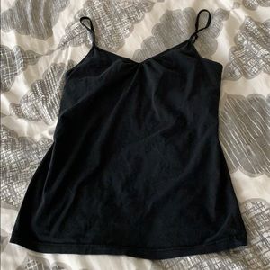 black Merona tank top with built in bra